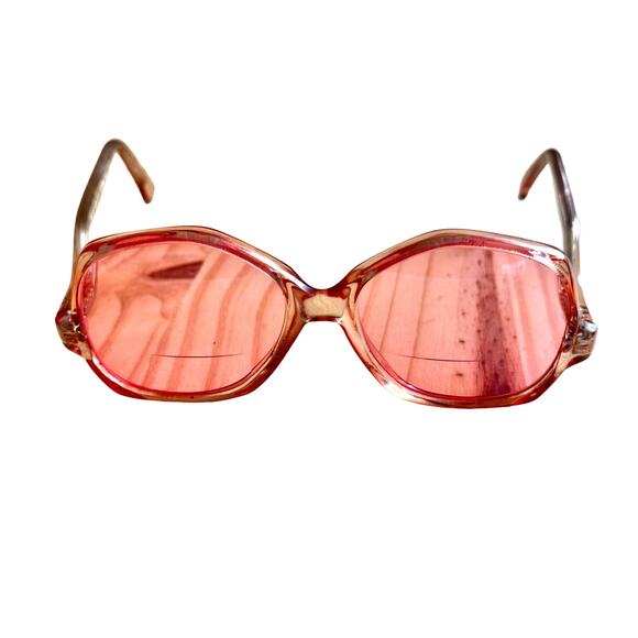 Vintage 80s Pink Glasses Kenmark Kitty Frames - Picture 6 of 11
